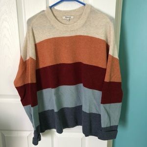 Madewell Crofton Striped Pullover Sweater